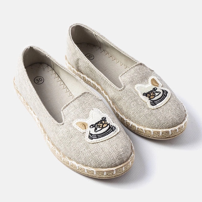 Inna Szare dziecięce tenisówki z aplikacją Peppi 1