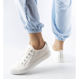 Białe wsuwane trampki Big Star LL274162 1