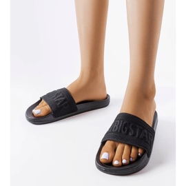 Czarne klapki Big Star LL274A158 1