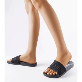 Czarne klapki Big Star LL274A158 2