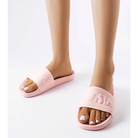 Różowe klapki Big Star LL274A157 1