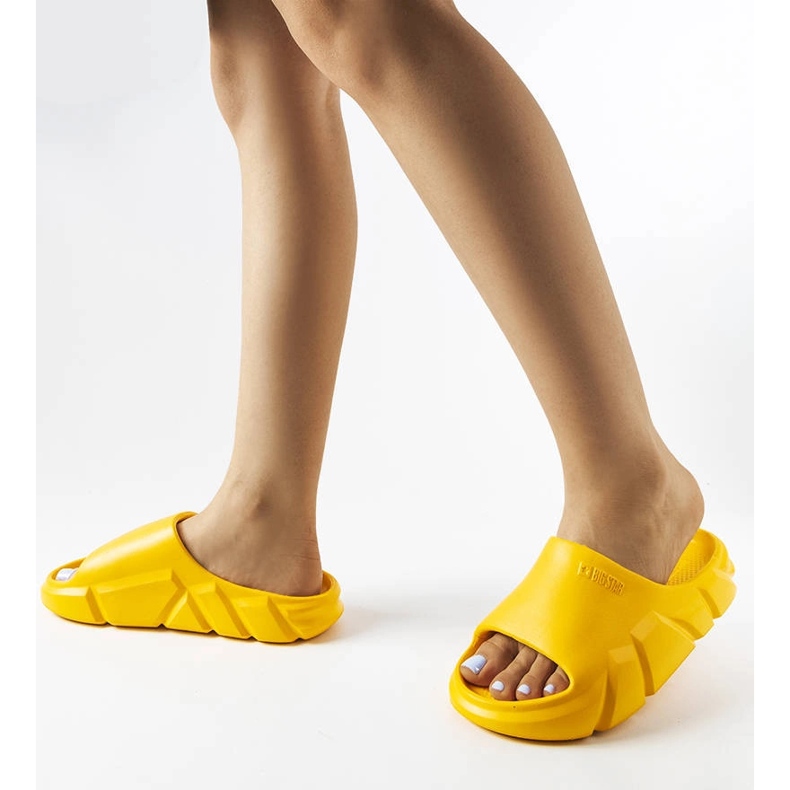 Pomarańczowe klapki Big Star LL274591 1