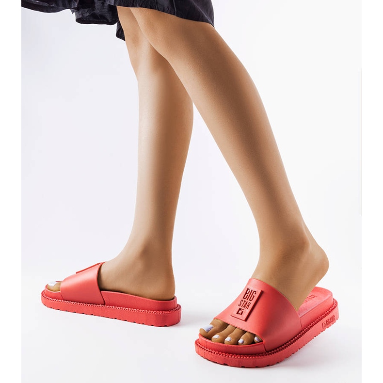 Czerwone klapki Big Star LL274430 2