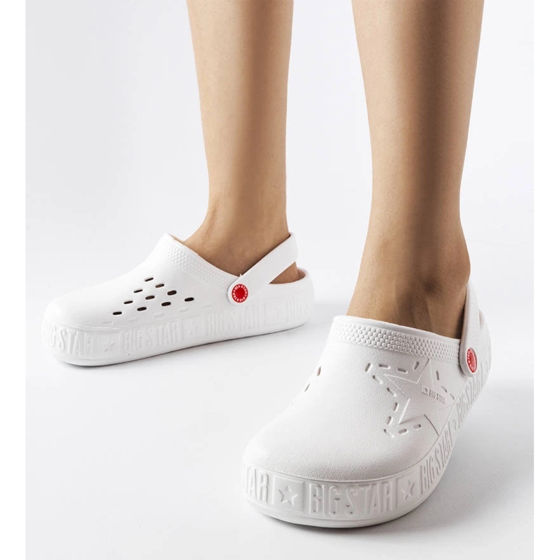Białe klapki Big Star II275003 1