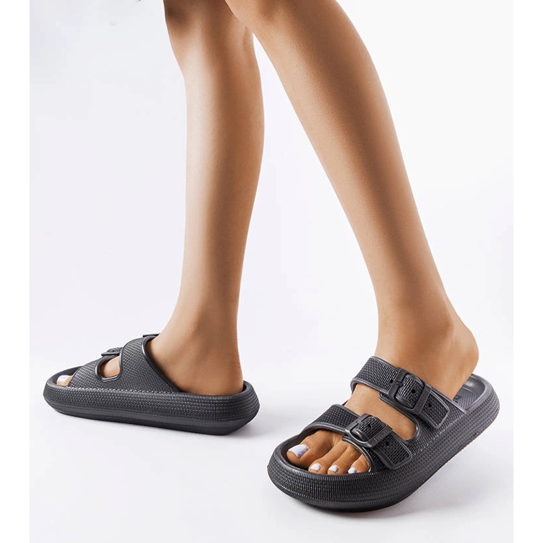 Czarne klapki Big Star LL274615 2