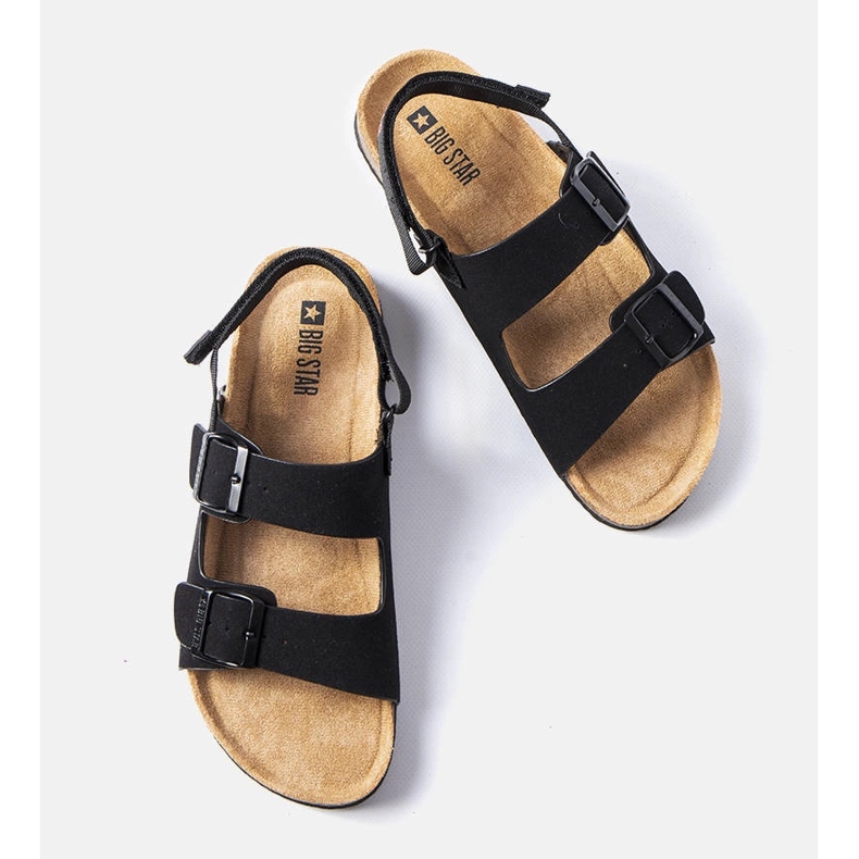 Czarne sandały Big Star LL174208 2