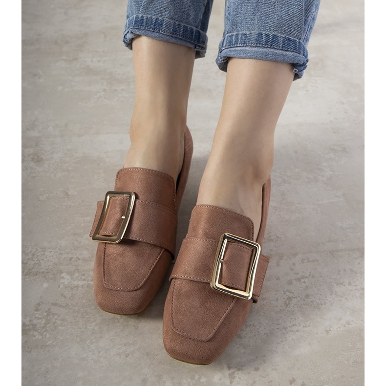 BM Różowe czółenka na słupku z klamrą Next 1