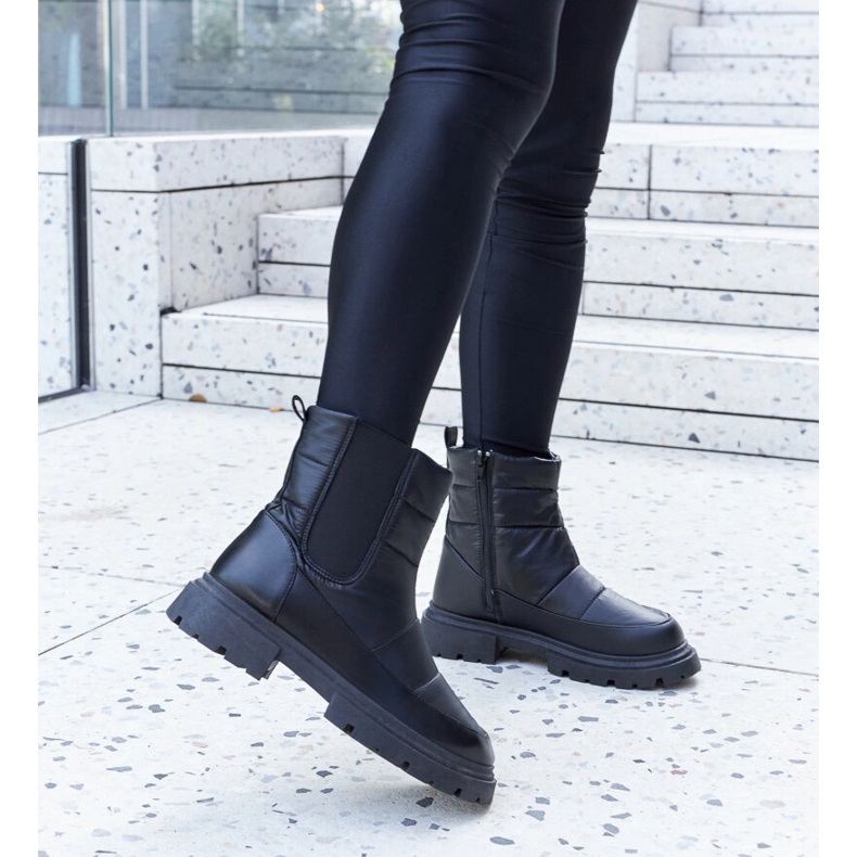 Czarne ocieplane śniegowce Galvani 1