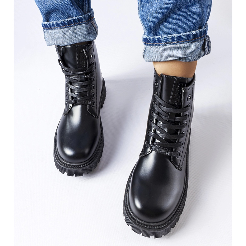 Czarne ocieplane workery Big Star MM274375 1