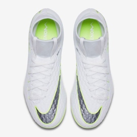 Buty piłkarskie Nike hypervenom Phantom 3 Academy Df Fg Jr AH7287-107 białe białe 4