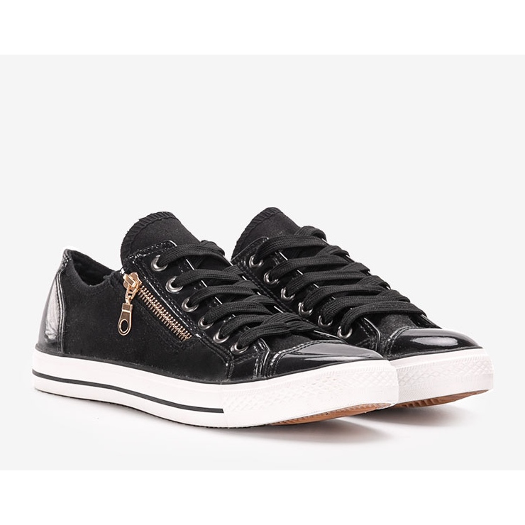 Czarne trampki męskie Pirkko 1