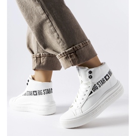 Białe ocieplane trampki Big Star MM274009 1
