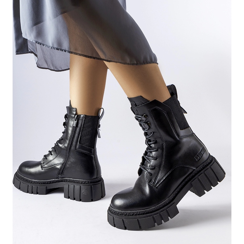 Czarne ocieplane workery Big Star MM274581 1