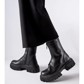 Czarne ocieplane botki Big Star MM2745598 1