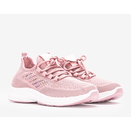 Różowe sneakersy sportowe Merja 2