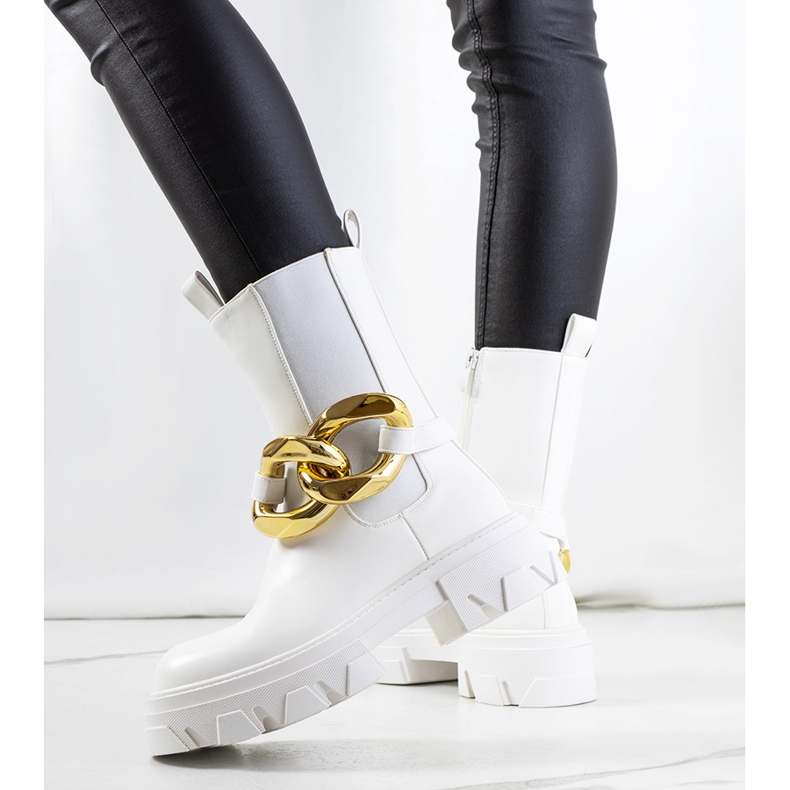 Białe botki Croydon 1