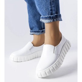 Białe półbuty LS5379 White 1