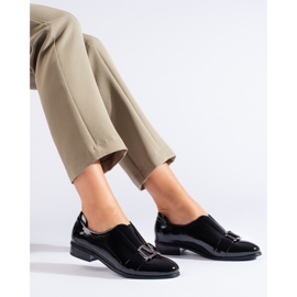 Eleganckie czarne półbuty W. Potocki 1