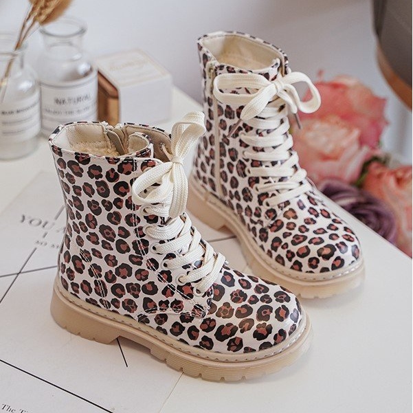 Ocieplane Botki Dziecięce Na Suwak Beżowo-Brązowe Dolida beżowy 1