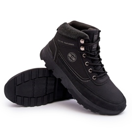 Męskie Buty Trekkingowe Czarne Big Star MM174016 7