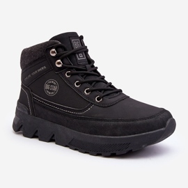 Męskie Buty Trekkingowe Czarne Big Star MM174016 1