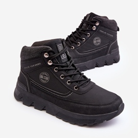 Męskie Buty Trekkingowe Czarne Big Star MM174016 4