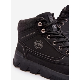 Męskie Buty Trekkingowe Czarne Big Star MM174016 5