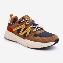 Męskie Buty Sportowe Memory Foam Multikolor Big Star MM174272 brązowe 1