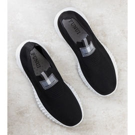 Czarne męskie sneakersy skarpetkowe Declan 1