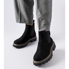 Czarne botki ocieplane Big Star MM274372 1