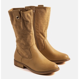 Brązowe botki dziecięce Zulik 1