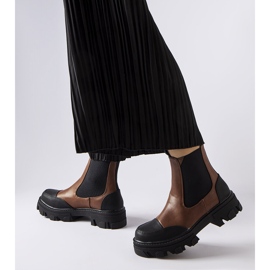 Brązowe wsuwane botki Sibyla 1