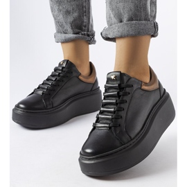 Czarne półbuty LS5379 1