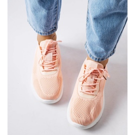 Pomarańczowo-białe sneakersy Nelson pomarańczowe 1