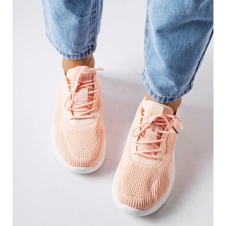 Pomarańczowo-białe sneakersy Nelson pomarańczowe 1