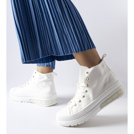 Inna Białe trampki za kostkę Quiet 1