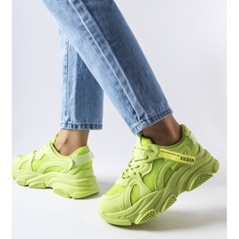 Inna Zielone sneakersy na grubej podeszwie Amendola 1