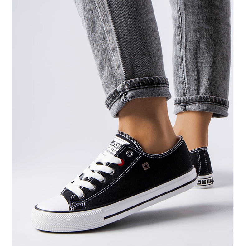 Czarne klasyczne trampki Big Star T274023906 1