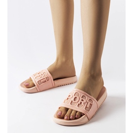 Różowe gumowe klapki Moiariello 1