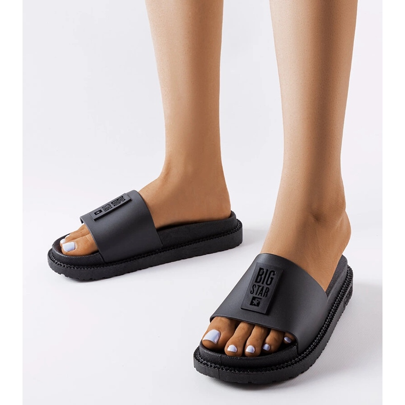 Czarne klapki Big Star LL274429 1