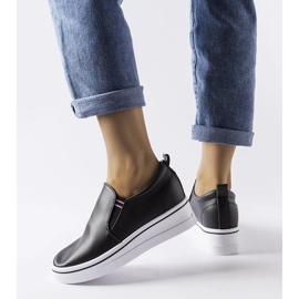 Inna Czarne trampki na koturnie Dionisia 1