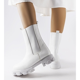 Białe botki workery Vallejo 1