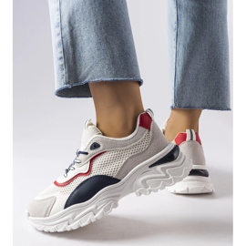 Inna Białe sneakersy z widocznym bieżnikiem Rosita 1