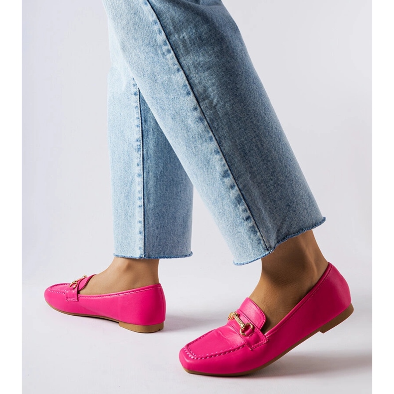 Różowe ozdobne mokasyny Docherty 1