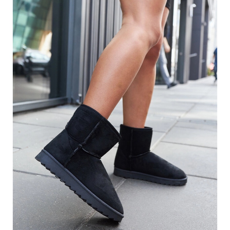 Czarne ocieplane śniegowce Custonaci 2