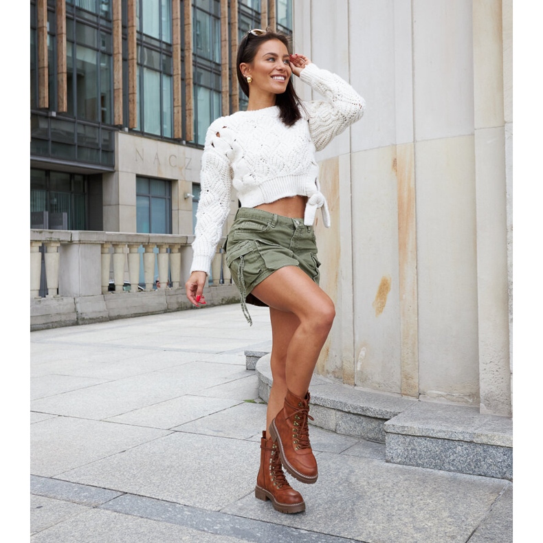 Inna Brązowe ocieplane klasyczne trapery Concordia 1