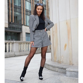 Czarne botki ozdobione cyrkoniami Agatino 1