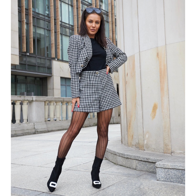 Czarne botki ozdobione cyrkoniami Agatino 1