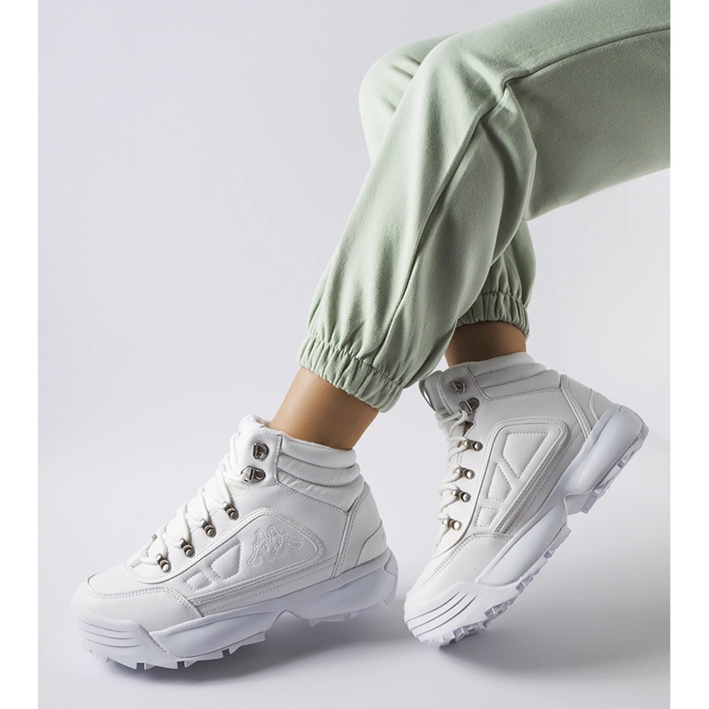 Białe wysokie ciepłe buty Kappa 242968 Shivoo 1