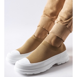 Brązowe wsuwane trampki na platformie Baratili 2